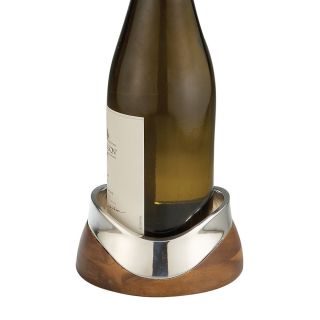 nambe cradle wine coaster price $ 60 00 color silver acacia quantity 1