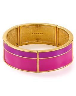 tahari stone bangle bracelet price $ 55 00 color fuschia quantity 1