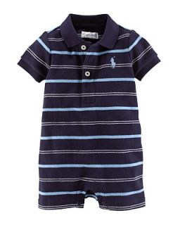 Ralph Lauren Childrenswear Infant Boys Striped Polo Shortall   Sizes