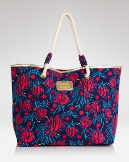 lilly pulitzer shoreline printed tote bag price $ 78 00 color true