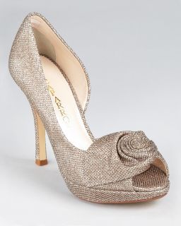 caparros pumps baldwin flower d orsay price $ 85 00 color champagne