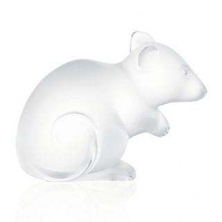 Lalique Crystal Mouse, Clear