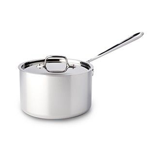 All Clad Stainless Steel Sauce Pan with Lid