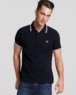 fred perry tipped logo polo price $ 85 00 color navy white white size