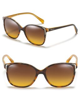 Prada Womens Square Buckle Theme Sunglasses