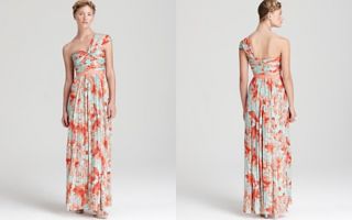 BCBGMAXAZRIA One Shoulder Gown   Sweetheart Printed_2