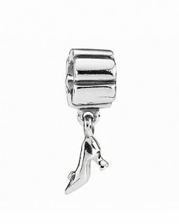 Girly and glamorous, PANDORAs sterling silver stiletto charm dangles