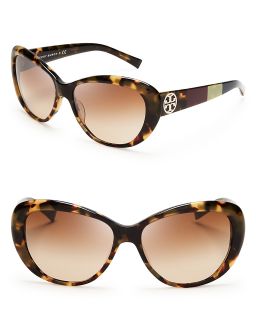 tory burch colorblocked cat eye sunglasses price $ 149 00 color