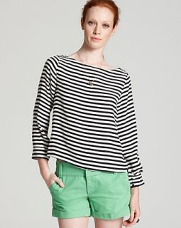 alice olivia top curtis rolled sleeve price $ 220 00 color black white