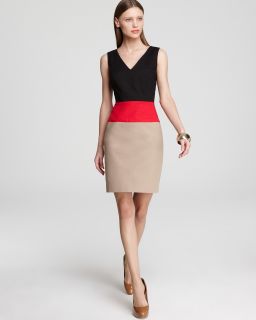 tegan dress bond color block price $ 188 00 color black red cap size