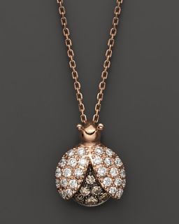 Diamond Ladybug Pendant in 14K Rose Gold, 0.30 ct. t.w.