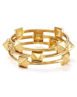 spike bangle set of 3 price $ 150 00 color gold quantity 1 2 3 4 5 6