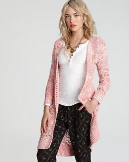 free people cardigan palms price $ 168 00 color strawberry size select