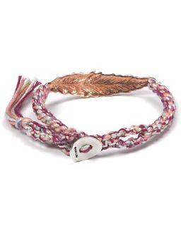 Chan Luu Cotton Cord Leaf Bracelet
