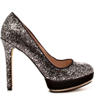 Vince Camutos Black Dacoma   Black Silver Steel Glitter for 129.99