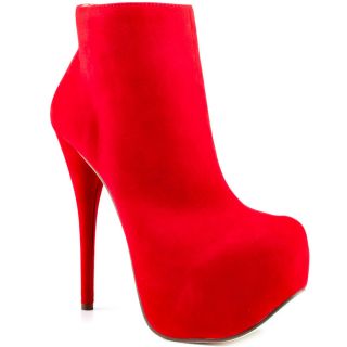 Red Suede Ankle Boots   Red Suede Booties