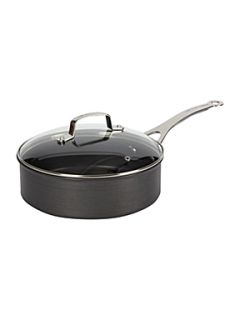 Jamie Oliver Hard anodised saute pan with lid, 26cm   
