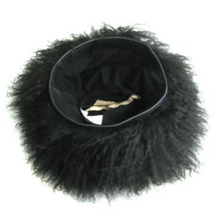 Karl Donoghue Black Mongolian Lamb Fur Cossack Hat