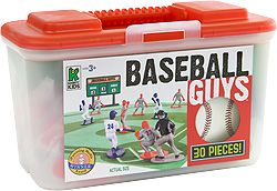 Kaskey Kids Baseball Guys Red Blue Teams Sports Action Figures Brand