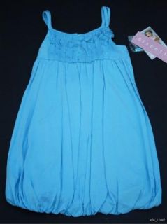 Kate Mack Biscotti Blue Bubble Dress Size 6 New