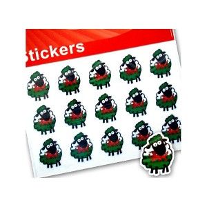 Sheep Dragons Sheet of 15 Miniature Decal Car Stickers Wales