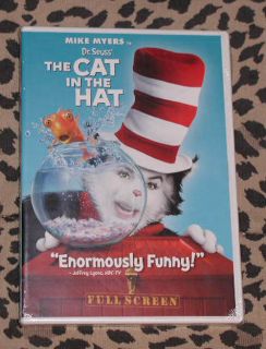 New SEALED Dr Seuss The Cat in The Hat DVD Disc Movie Full Screen Mike