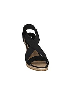 Dune Generation d diamante espadrille wedge sandals Black   