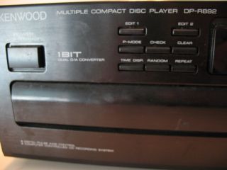 Kenwood 5 CD Disc Changer Player Model DP R892