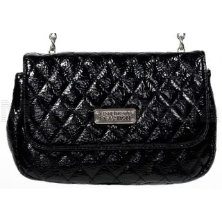 Kenneth Cole Reaction Classee Chain Black Quilted Classic Purse