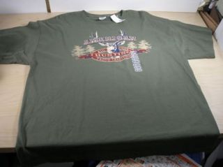 New American Big Game Hunting Green T Shirt 2XL