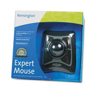 Kensington Trackball Expert Mouse Scrollring Black Silver ea KMW64325