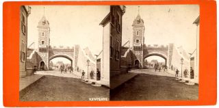 Vallee Stereoview Kent Gate Old Quebec City Canada