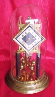 Vintage   Kern & Sohne   Glass Dome   Clock   Made in Germany   As