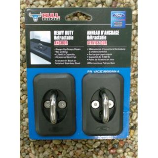 150 Genuine Ford Parts Stainless Black Bed Hooks Tie Downs Pair