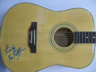 Kris Kristofferson Autographed Acoustic Guitar Signed