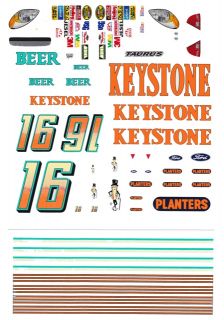 16 Keystone Beer Ford 1 24th 1 25th Scale Waterslide Decals