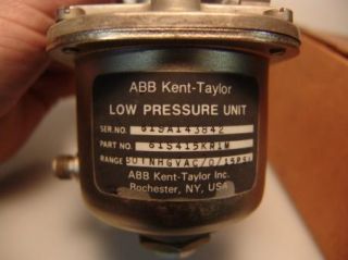 ABB Kent Taylor Low Pressure Unit 0 15 PSI 61S415KR1M