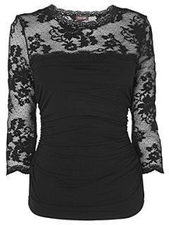 Phase Eight Laura lace top Black   