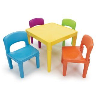 Tot Tutors Kids Table and 4 Chair Set Sets Plastic New