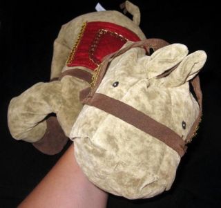 Pottery Barn Kids Horse Hand Puppet Knight Large Soft Plush Fairy Make