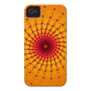 Orange & Red Spiral Fractal iPhone 4/4S Case iPhone 4 Case Mate Cases