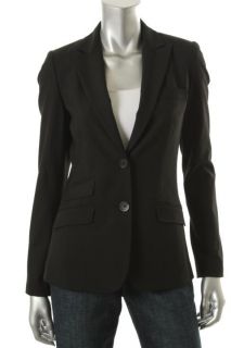 Elie Tahari New Kimberly Black Long Sleeves Two Button Blazer Jacket 2