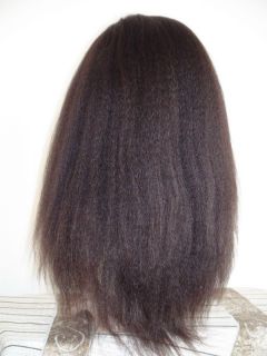 Remy Human Hair 184 Kinky Straight Full Lace Wig