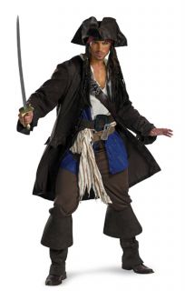 Disney Pirates Captain Jack Sparrow Prestige Premium Adult Costume