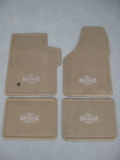 2007 2008 Ford F 250SD F 350SD King Ranch Carpeted Floor Mats 4 Piece