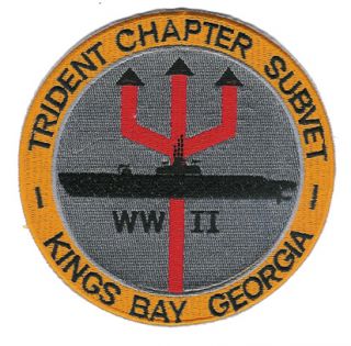 Trident Chapter Subvet Submarine Patch Kings Bay GA