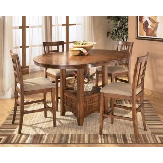 Ashley Cross Island 5pc Counter Height Ext. Table Dining Set  D319 42