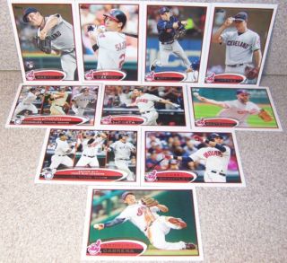 2012 Topps Series 1 Team Set Cleveland Indians 10