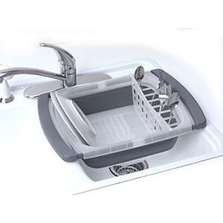 Sink or Countertop Collapsible Dish Rack Kitchen Essential New