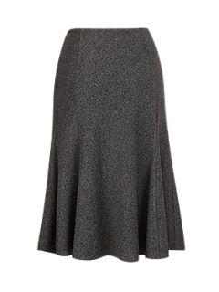 CC Black/grey textured ponte skirt Grey   